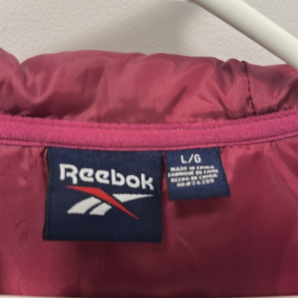 Reebok Fuchsia Pink Quilted Jacket in Large - Picture 7 of 8